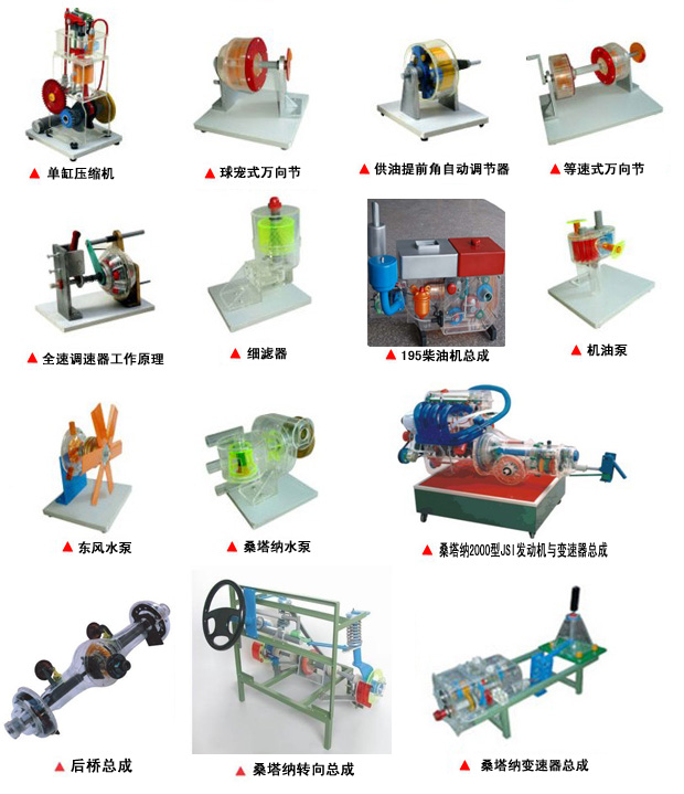 汽車部件透明教學模型